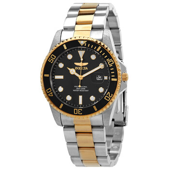 Pro Diver Quartz Black Dial Twotone Watch