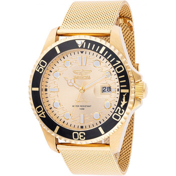 Pro Diver Quartz Gold Dial Watch