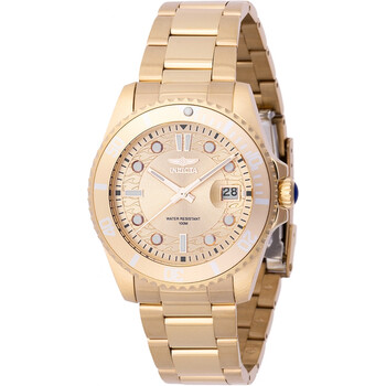 Pro Diver Quartz Gold Dial Watch