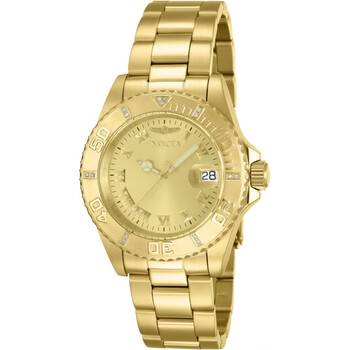 Pro Diver Quartz Gold Dial Watch