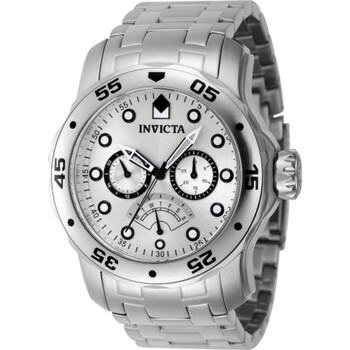 Pro Diver Retrograde GMT Quartz Silver Dial Watch