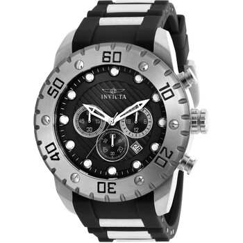 Pro Diver SCUBA Chronograph GMT Quartz Black Dial Watch