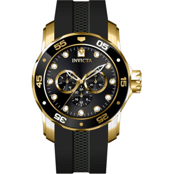 Pro Diver SCUBA GMT Quartz Black Dial Watch
