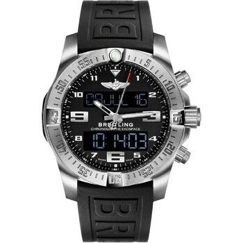 Professional Perpetual Chronograph Quartz AnalogDigital Chronometer Black Dial Watch eb5510h1be79155s.e