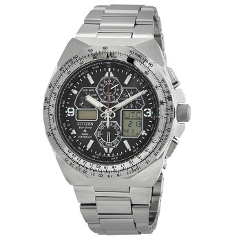 Promaster Skyhawk AT Perpetual Chronograph GMT AnalogDigital Black Dial Watch JY812058E