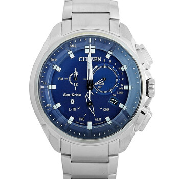Proximity Perpetual Alarm Chronograph Quartz Blue Dial Watch BZ102154L