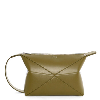 Puzzle Fold Wash Bag  Olive