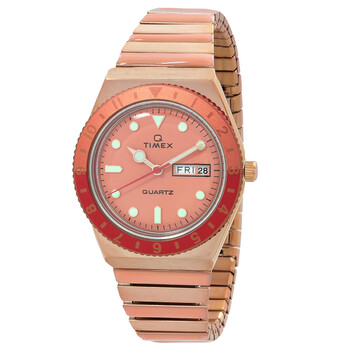 Q Timex Malibu Quartz Pink Dial Watch TW2V38600VQ