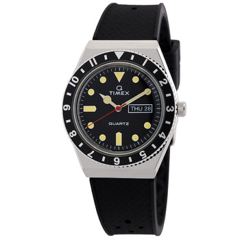 Q Timex Quartz Black Dial Watch TW2V32000