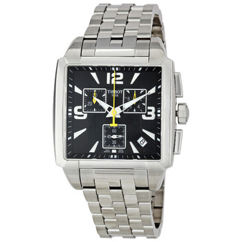 Quadrato Black Dial Watch T0055171105700