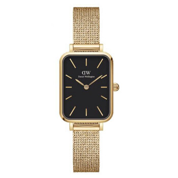 Quadro Quartz Black Dial Watch DW00100557