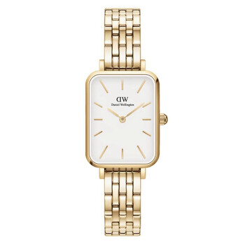 Quadro Quartz Eggshell White Dial Watch DW00100622