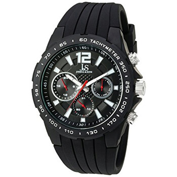 Quartz Black Dial Black Silicone Watch JX126BK