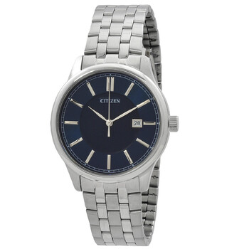 Quartz Black Dial Stainless Steel Watch BI105056L