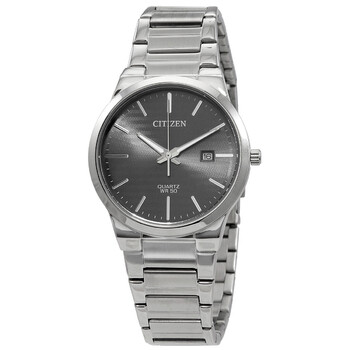 Quartz Black Dial Stainless Steel Watch BI506051H