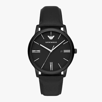 Quartz Black Dial Watch AR11573
