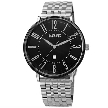 Quartz Black Dial Watch AS8257SSBK