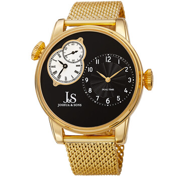 Quartz Black Dial Watch JX154YGB