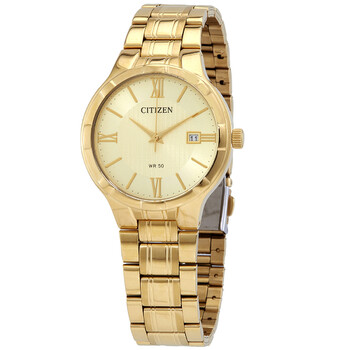 Quartz Champagne Dial Yellow Goldtone Watch BI502250P