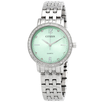 Quartz Crystal Green Dial Watch EL310055X
