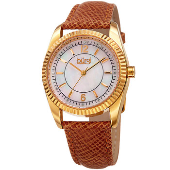 Quartz Crystal Mother of Pearl Dial Watch BUR167TN