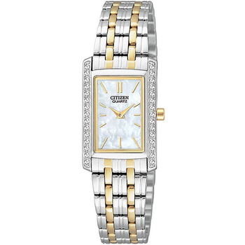 Quartz Crystal Mother of Pearl Dial Watch EK112454D