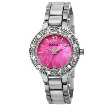 Quartz Crystal Pink Dial Watch AS8135SSPK