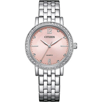 Quartz Crystal Pink Dial Watch EL310055W