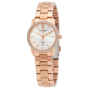 Quartz Crystal Rose Goldtone Watch EU603986A