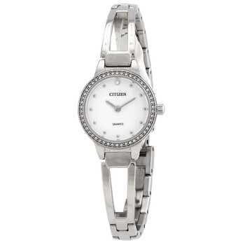 Quartz Crystal White Dial Watch EZ701188A