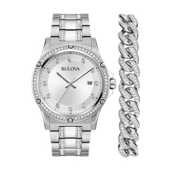 Quartz Diamond Crystal Watch 96K114