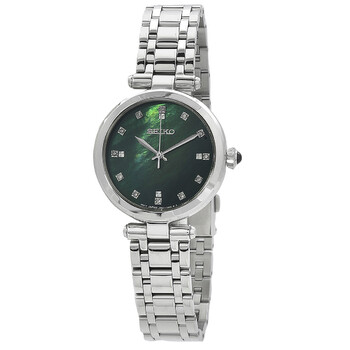 Quartz Diamond Green Dial Watch SRZ535P1