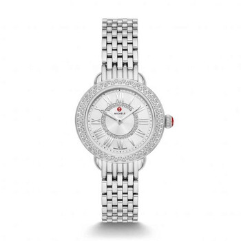 Quartz Diamond Silver Dial Watch MWW21E000025