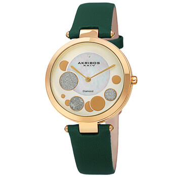 Quartz Diamond White Dial Watch AK1069GN