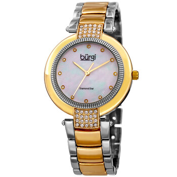 Quartz Diamond White Mother of Pearl Dial Watch BUR181TTG