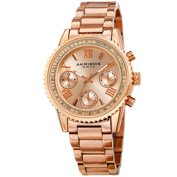 Quartz Rose Gold Dial Watch AK1100RG