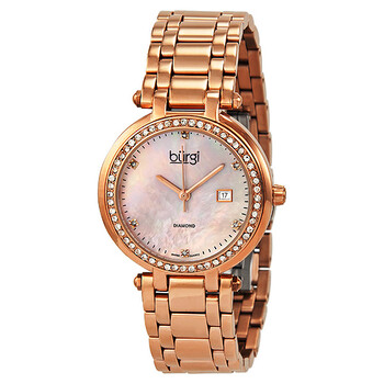 Quartz Rose Goldtone Diamond Bracelet Watch BUR055RG