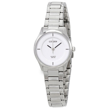 Quartz Silver Dial Stainless Steel Watch ER020181B