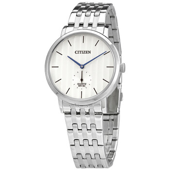 Quartz White Dial Stainless Steel Watch BE917056A
