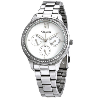 Quartz White Dial Stainless Steel Watch ED815053A