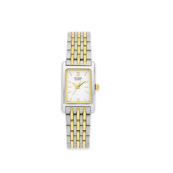 Quartz White Dial Twotone Watch EJ585456A