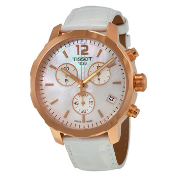 Quickster Chronograph Mother of Pearl Dial Watch T095.417.36.117.00