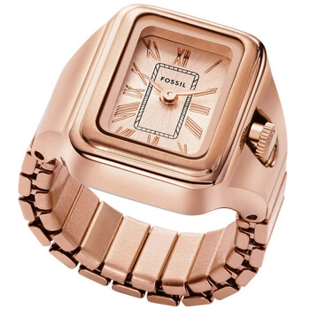 Raquel Watch Ring Quartz Rose Gold Dial Watch ES5345