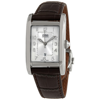 Rectangular Automatic Silver Dial Watch 01 561 7692 406107 5 18 20FC