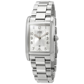 Rectangular Automatic Silver Dial Watch 01 561 7692 406107 8 18