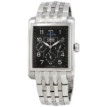 Rectangular Complication Automatic Black Dial Watch 01 582 7658 403407 8 23