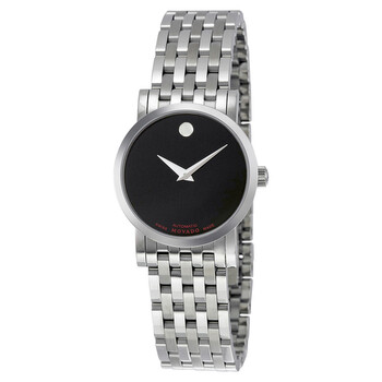 Red Label Black Dial Stainless Steel Watch