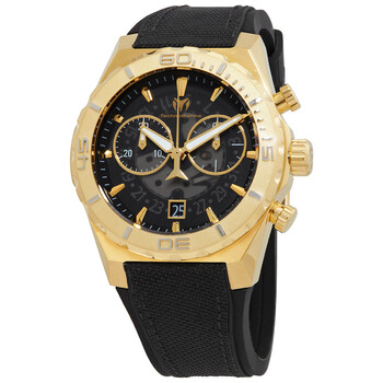 Reef Chronograph Quartz Black Dial Watch TM519008