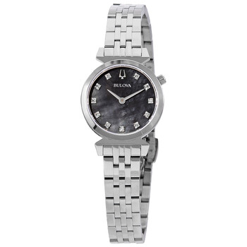 Regatta Diamond Black Mother of Pearl Dial Watch 96P221
