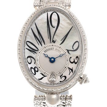 Reine de Naples Mother of Pearl 18kt White Gold Diamond Watch 8918BB58J20D000